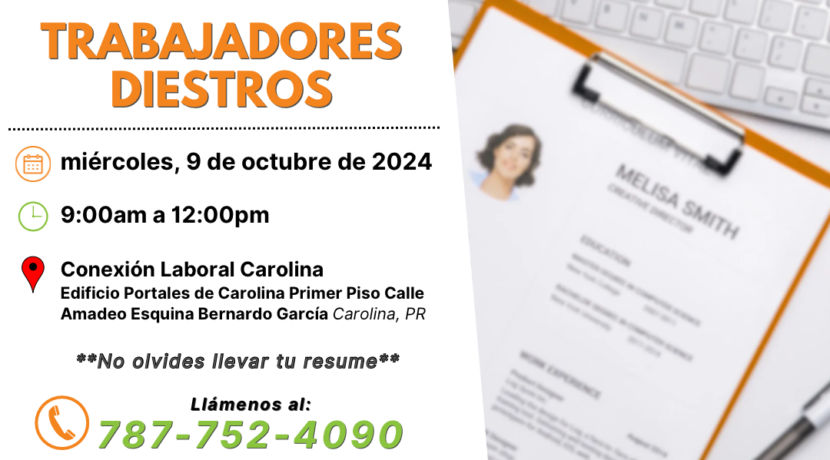 Feria de Empleo de MSSS el 9 de octubre de 2024