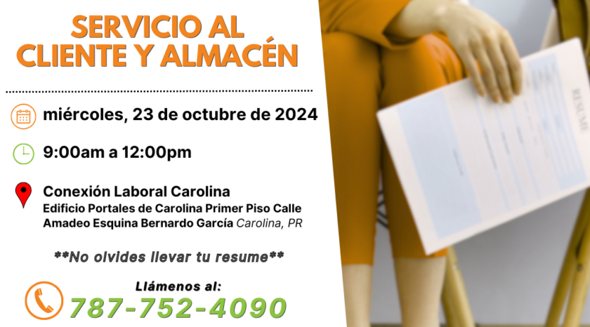 Feria de Empleo de MSSS el 23 de octubre de 2024