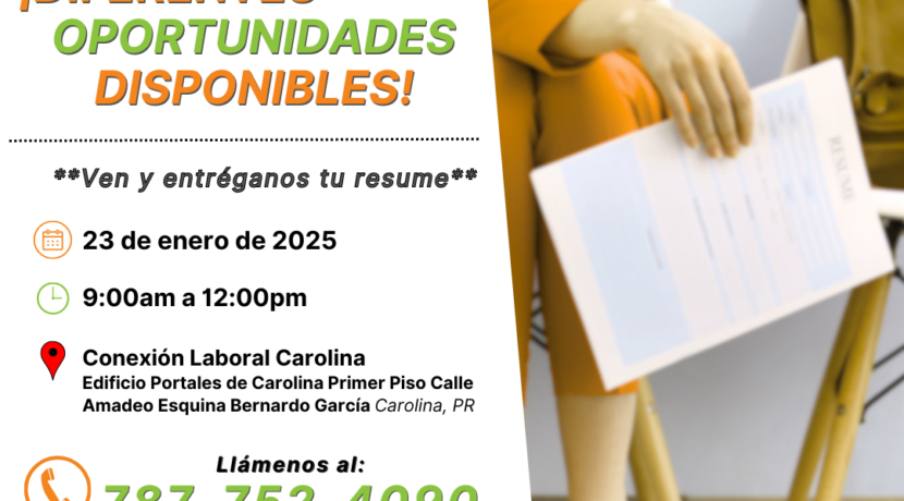 Feria de Empleo el 23 de enero de 2025