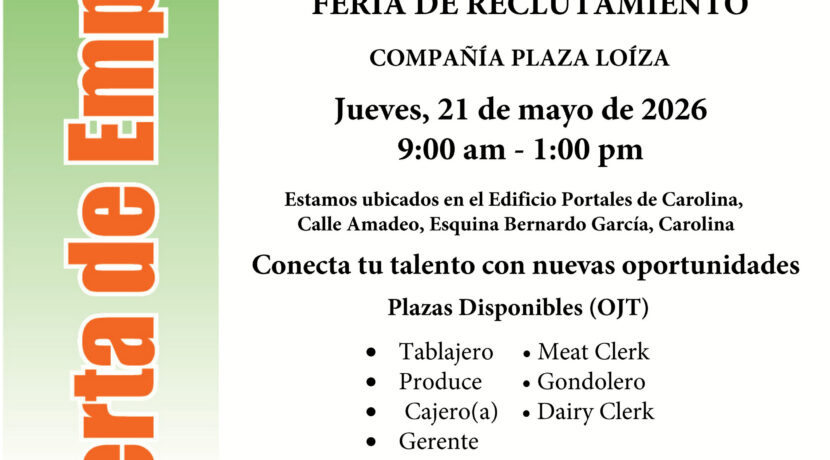 Feria de Reclutamiento – Plaza Loiza