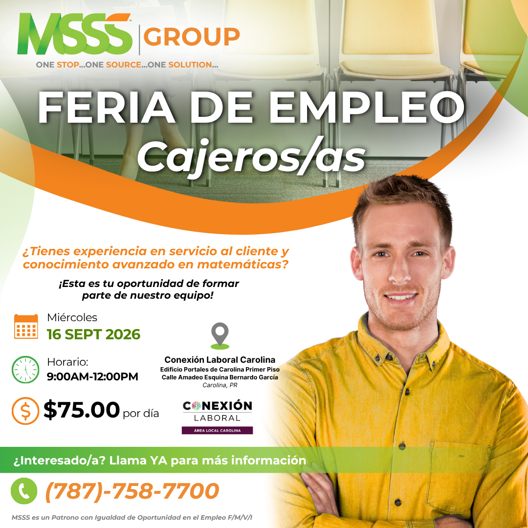 📢  ¡FERIA DE EMPLEO PARA CAJEROS/AS!  📢