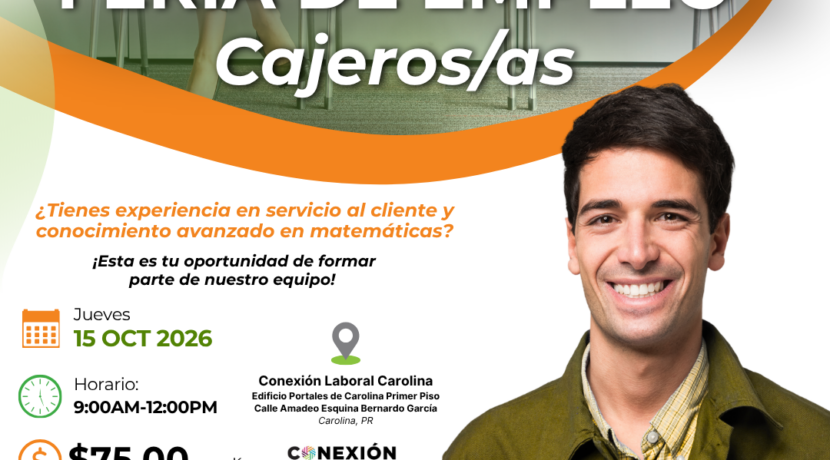 ¡FERIA DE EMPLEO PARA CAJEROS/AS!
