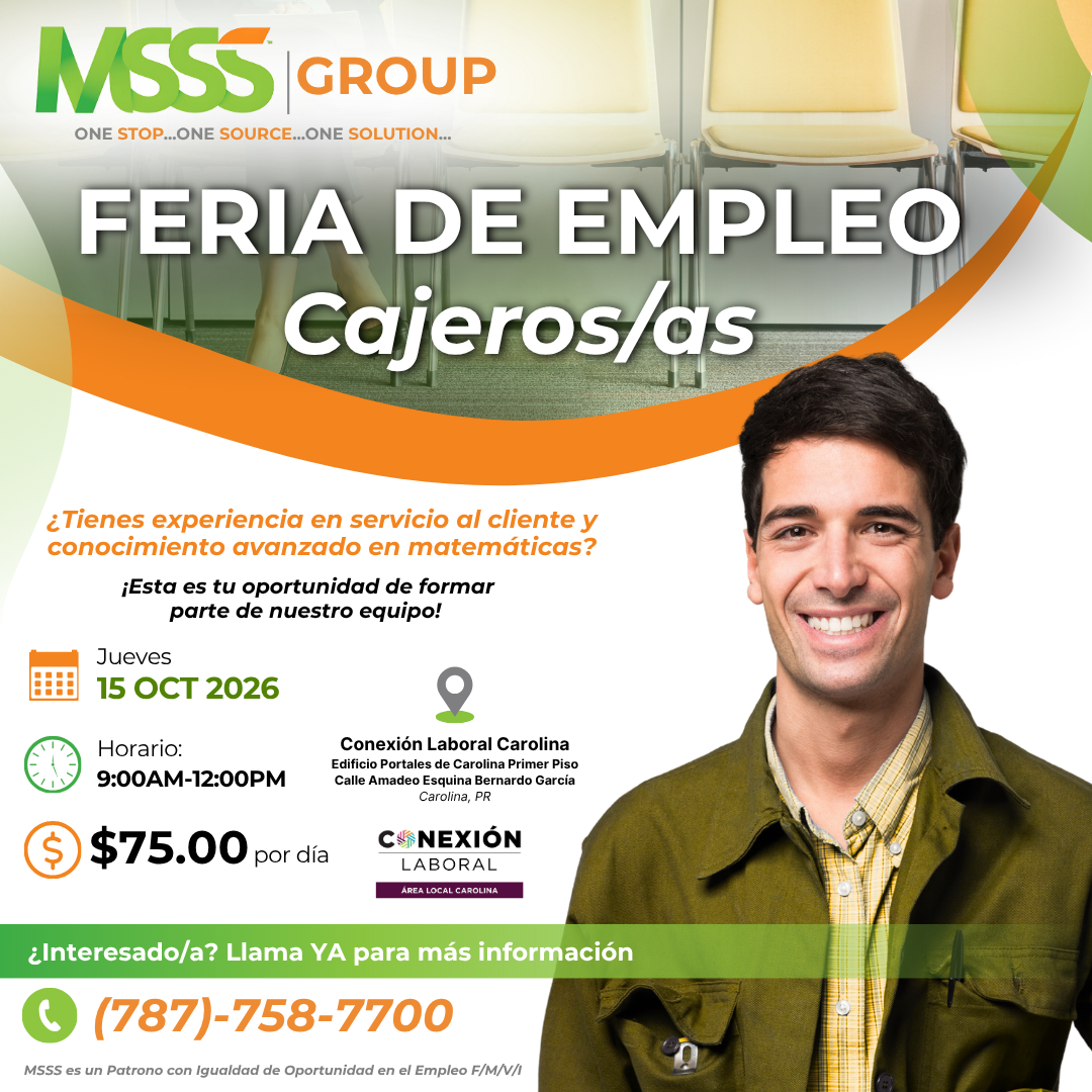 ¡FERIA DE EMPLEO PARA CAJEROS/AS!